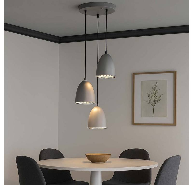 Reality Leuchten Pendelleuchte, Leuchtmittel nicht inklusive, Hängelampe Hängeleuchte Pendelleuchte Pendellampe 3 Flammig E14 von Reality Leuchten