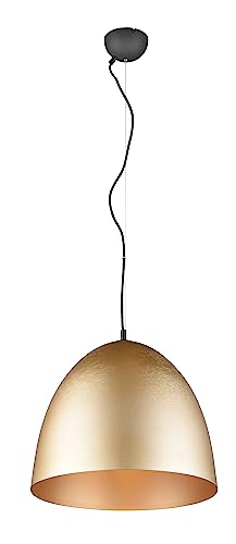 Reality Leuchten Pendelleuchte Tilda R30661908, Schirm Aluminium Messing matt, exkl. 1x E27 Reality Leuchten Pendelleuchte Tilda R30661908, Schirm Aluminium Messing matt, exkl. 1x E27 von RL LIVE YOUR LIGHT