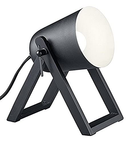 Reality Leuchten R50721032 Marc, Tischleuchte, E27, Schwarz matt, 12.5 x 19.5 x 21 cm von RL LIVE YOUR LIGHT
