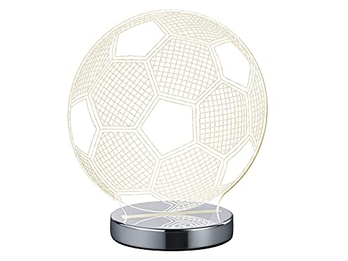 Reality Leuchten R52471106 Ball, LED Motiv-Tischleuchte, Acryl, 7 watts, Integriert, Chrom, 12 x 20 x 22 cm von RL LIVE YOUR LIGHT