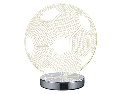 Reality Leuchten R52471106 Ball A, LED Motiv-Tischleuchte, Acryl, 7 watts, Integriert, Chrom, 12 x 20 x 22 cm von RL LIVE YOUR LIGHT