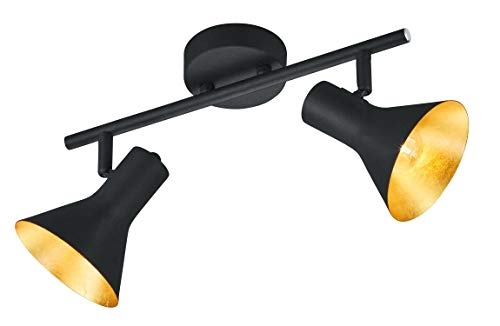 Reality Leuchten R80162002 Spotleuchte, Metall, schwarz/gold von RL LIVE YOUR LIGHT