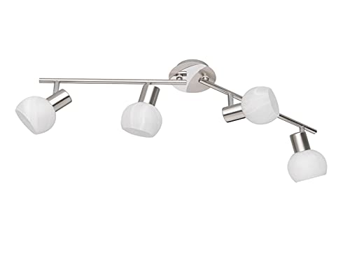RL LIVE YOUR LIGHT Reality Leuchten Spotbalken Antibes R80174007, Metall Nickel matt/Chrom, Glas alabasterfarib weiß, exkl. 4x E14 RL LIVE YOUR LIGHT Reality Leuchten Spotbalken Antibes R80174007, Metall Nickel matt/Chrom, Glas alabasterfarib weiß, exkl. 4x E14 von RL LIVE YOUR LIGHT