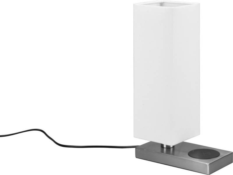 Reality Leuchten Schreibtischlampe Reality Leuchten Tischleuchte Haley nickel-matt 35, Ohne Leuchtmittel, Dimmbar nicht Smart Home-fähig ohne Bewegungsmelder von Reality Leuchten