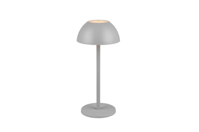 Reality Leuchten Smarte LED-Leuchte Reality Leuchten Tischleuchte RICARDO LED AKKU DH 13.50x30 cm grau, Warmweiß von Reality Leuchten