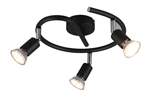 Reality Leuchten Spotbalken Paris R80913932, Metall Schwarz matt, exklusiv 3x GU10 Reality Leuchten Spotbalken Paris R80913932, Metall Schwarz matt, exklusiv 3x GU10 von RL LIVE YOUR LIGHT