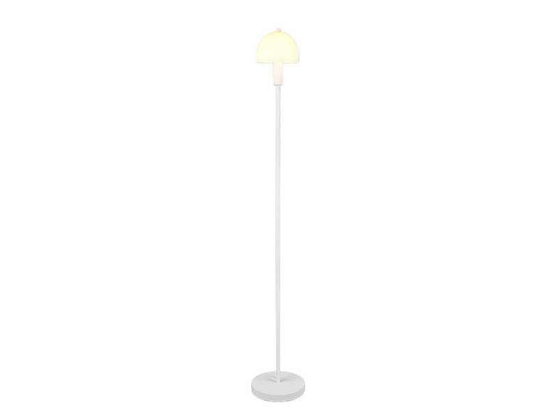 Reality Leuchten Stehlampe, ohne Leuchtmittel, klein mit Metall-Fuß & Lampenschirm Glas stehend für Ecke, Höhe 120cm von Reality Leuchten