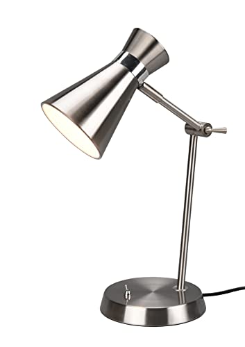 Reality Leuchten Tischleuchte Enzo R50781007, Metall Nickel matt, exkl. 1x E27 von RL LIVE YOUR LIGHT