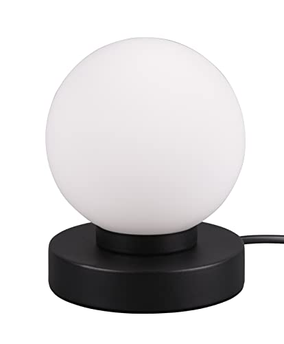 Reality Leuchten Tischleuchte Prinz II R54011032, Metall Schwarz matt, Glas weiß, exkl. 1x E14, On/Off Touch Reality Leuchten Tischleuchte Prinz II R54011032, Metall Schwarz matt, Glas weiß, exkl. 1x E14, On/Off Touch von RL LIVE YOUR LIGHT