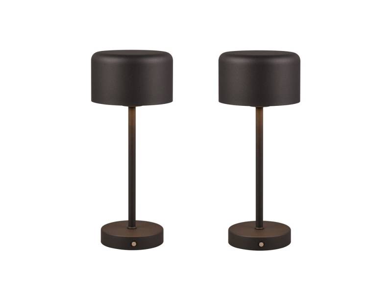 Reality Leuchten USB-Tischleuchte, 2er SET ohne Strom-kabel kabellos-e Akku Nacht-tischlampe 30cm dimmbar Reality Leuchten USB-Tischleuchte, 2er SET ohne Strom-kabel kabellos-e Akku Nacht-tischlampe 30cm dimmbar von Reality Leuchten
