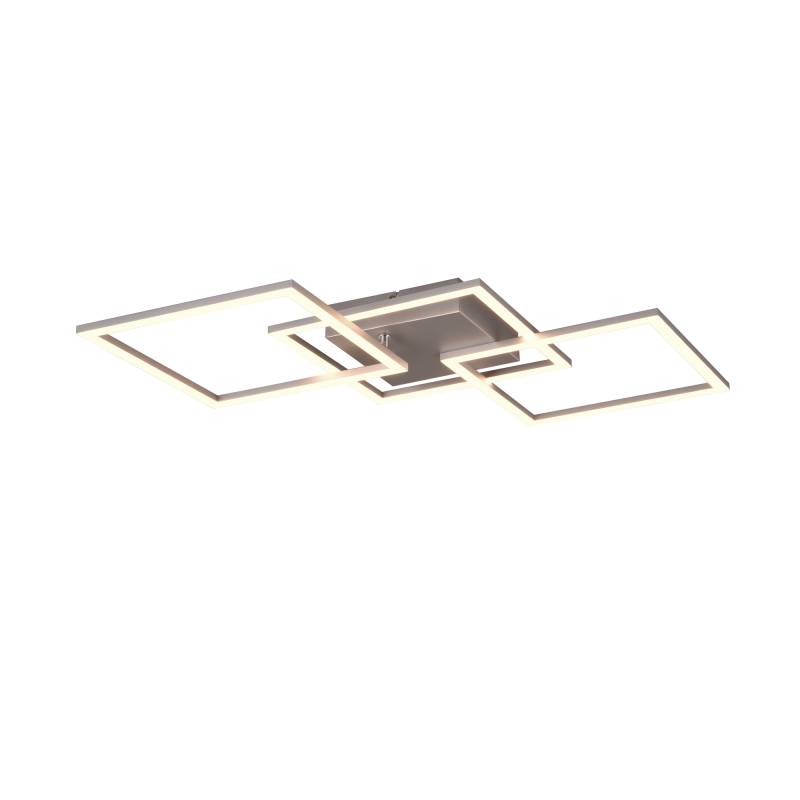 Reality Leuchten Wand- und Deckenleuchte 'Trail' titanfarben 52,6 x 52,6 x 7 cm von Reality Leuchten