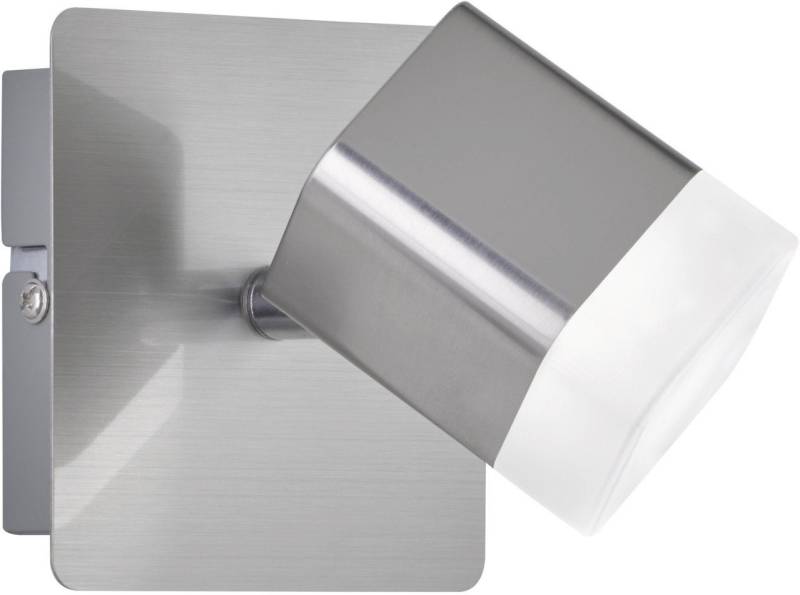 Reality Leuchten Wandleuchte Reality Leuchten 1er LED Spot Roubaix weiß, nickel, Inkl. Leuchtmittel, Nicht dimmbar nicht Smart Home-fähig ohne Bewegungsmelder von Reality Leuchten