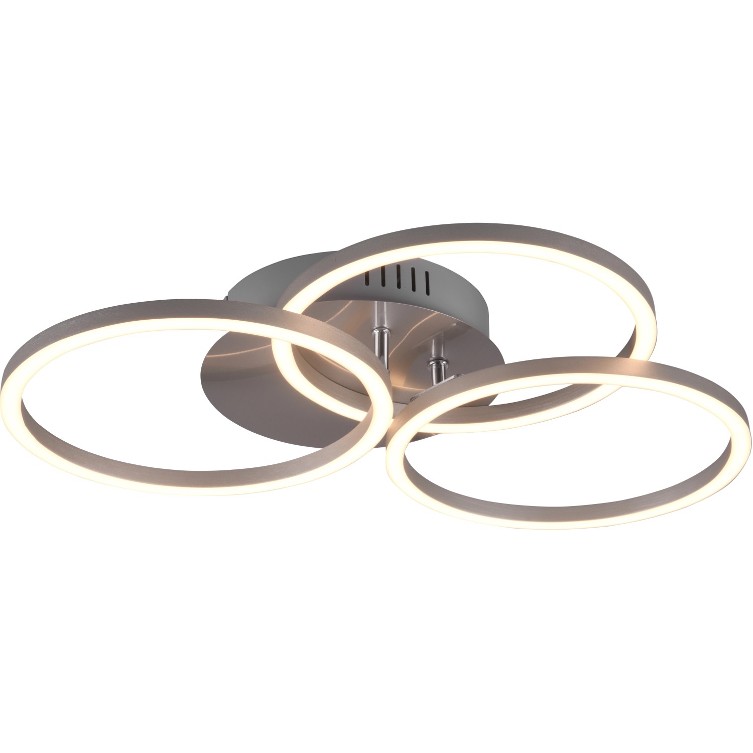 Trio LED-Deckenleuchte Circle 27W Nickel matt von Reality by Trio