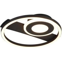 Deckenleuchte Deckenlampe Wandlampe schwarz Kreisdesign LED Wandmontage B 32 cm Deckenleuchte Deckenlampe Wandlampe schwarz Kreisdesign LED Wandmontage B 32 cm von Reality