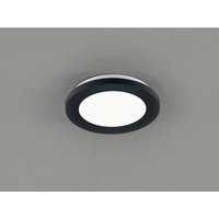 Reality - Dimmbare led Deckenleuchte camillus flache Badezimmerlampe Ø17cm schwarz IP44 von Reality