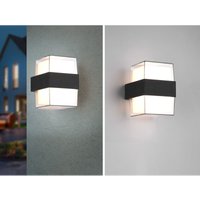 Trio Lighting - led Außenwandleuchte molina eckig up and down Anthrazit 13x9cm von TRIO LIGHTING