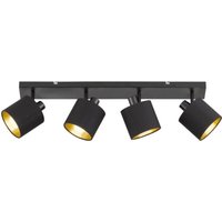 [NEUWERTIG] Reality Deckenstrahler Tommy Schwarz/Gold Länge 70 Cm Lampe Leuchte Spot Licht B-Ware von Reality