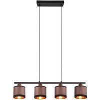 Neuwertig] Reality Pendelleuchte Davos Hängeleuchte R31554041 Lampe Schwarz Taupe E14 B-Ware von Reality