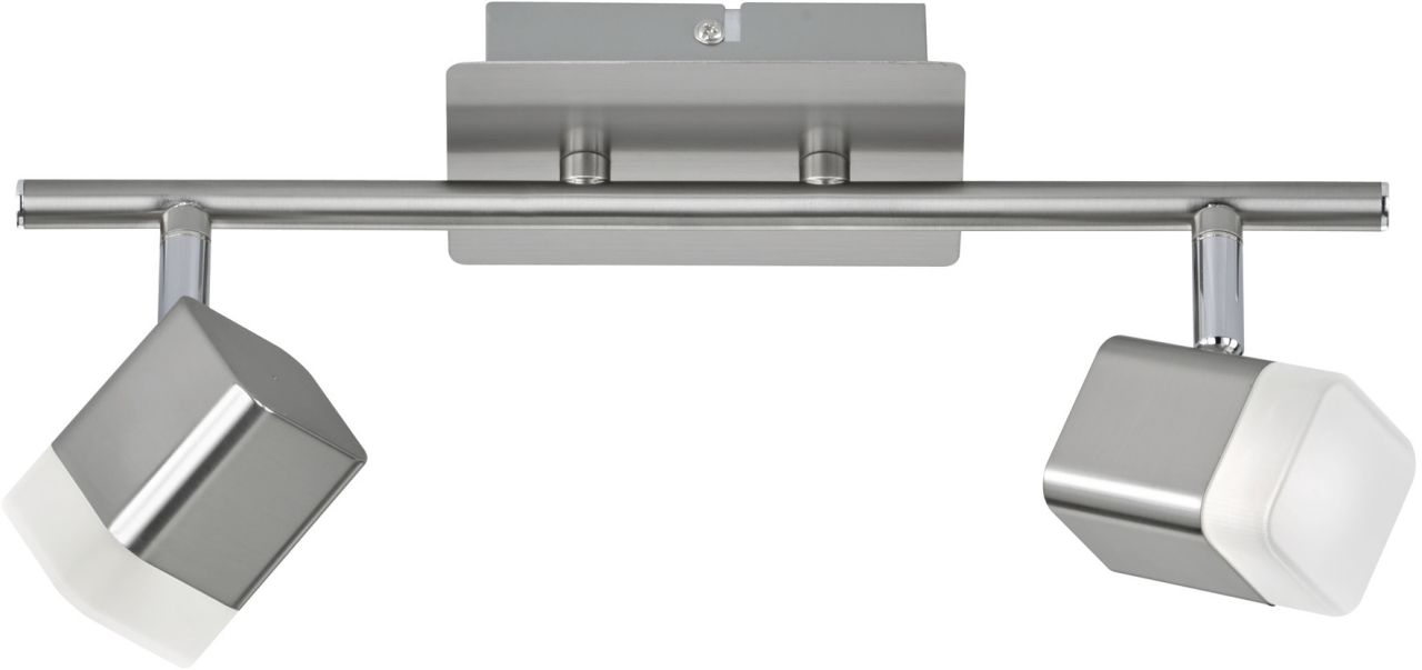 Reality Leuchten 2er LED Balken Roubaix weiß, nickel Reality Leuchten 2er LED Balken Roubaix weiß, nickel von Reality