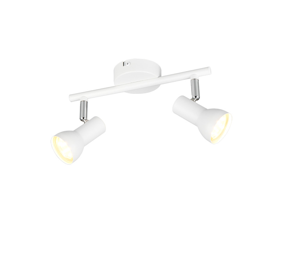 Reality Deckenstrahler 2er Spot Cantar weiß matt GU10 Reality Deckenstrahler 2er Spot Cantar weiß matt GU10 von Reality