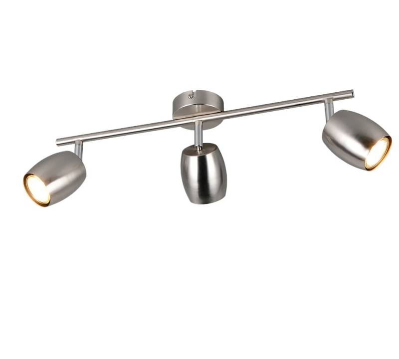 Reality Deckenstrahler 3er Spot Nancy GU10 nickel matt von Reality