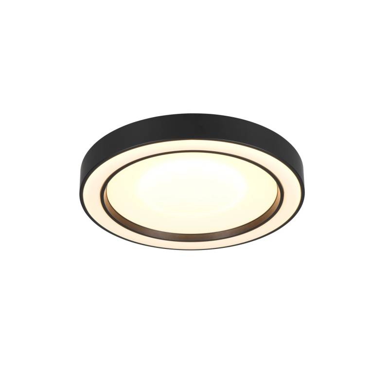 Reality LED Deckenleuchte Arco 13 cm x 40 cm x 40 cm Schwarz Matt von Reality