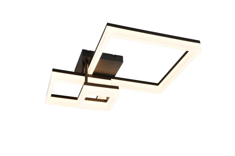 Reality LED Deckenleuchte Camino 65 x 47 cm schwarz matt 32 W warmweiß von Reality