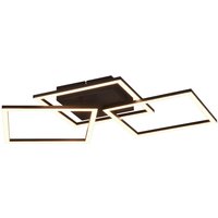 Reality LED-Deckenleuchte R62823135 Trail schwarz Metall B/H/T: ca. 74x7x35 cm 1 Brennstellen von Reality