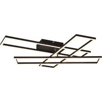 Reality LED-Deckenleuchte R64423132 Corso schwarz Metall B/H/T: ca. 66x10x60 cm 1 Brennstellen von Reality