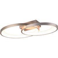 Reality LED-Deckenleuchte R64482107 Malaga nickel matt Metall B/H/T: ca. 57x8x30 cm 1 Brennstellen von Reality