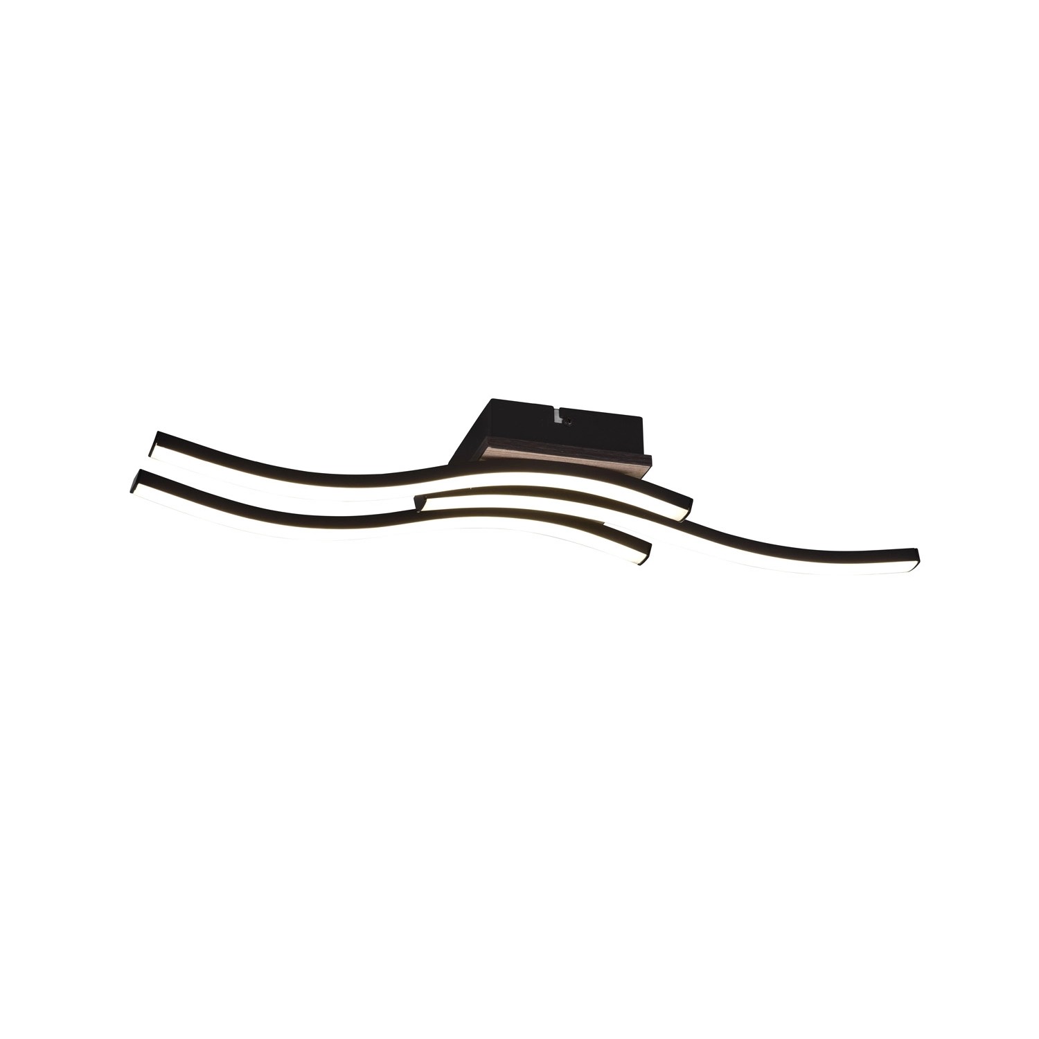Reality LED-Deckenleuchte Route 3-flammig Schwarz Matt 56 cm x 12 cm Reality LED-Deckenleuchte Route 3-flammig Schwarz Matt 56 cm x 12 cm von Reality