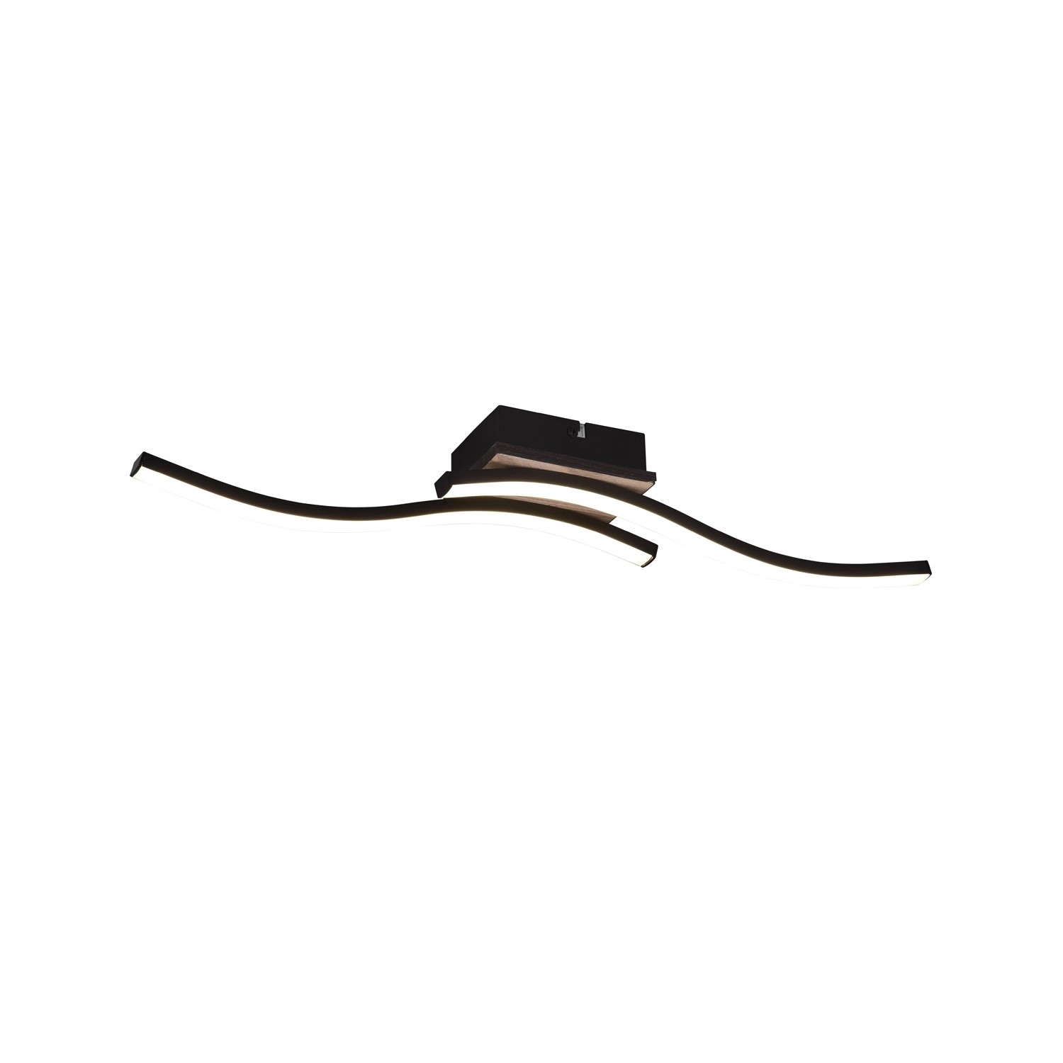 Reality LED-Deckenleuchte Route 2-flammig Schwarz Matt 56 cm x 9 cm Reality LED-Deckenleuchte Route 2-flammig Schwarz Matt 56 cm x 9 cm von Reality