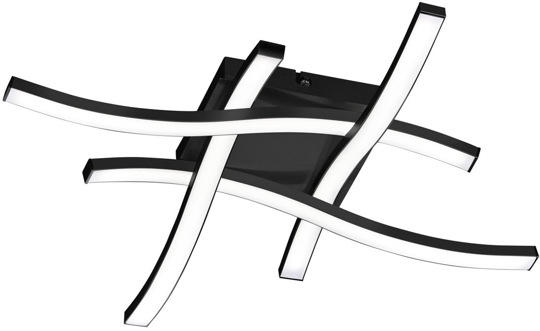 Reality LED Deckenleuchte Route schwarz - matt Reality LED Deckenleuchte Route schwarz - matt von Reality