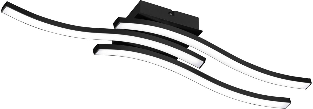 Reality LED Deckenleuchte Route schwarz - matt Reality LED Deckenleuchte Route schwarz - matt von Reality