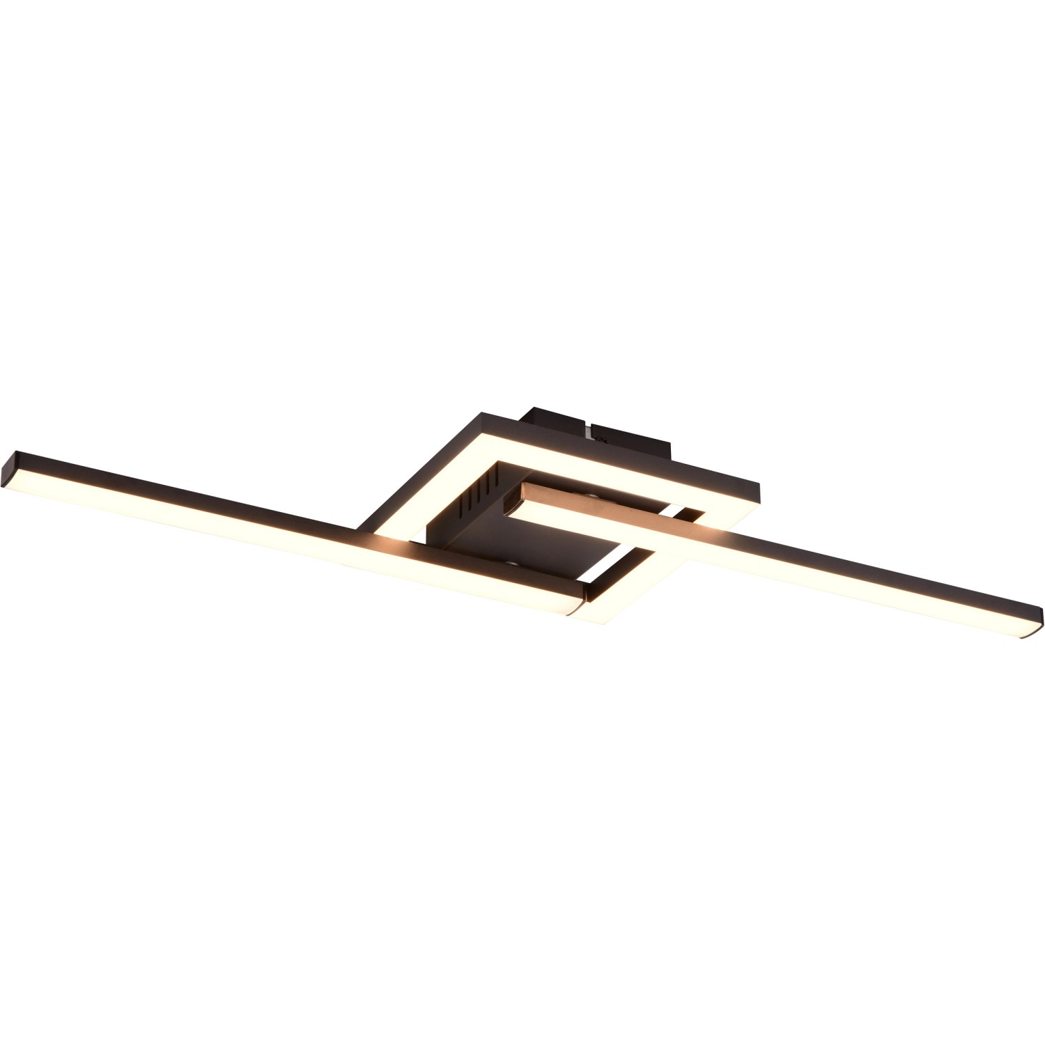 Reality LED Deckenleuchte Viale 54,4 cm x 5 cm x 16 cm Schwarz Matt Reality LED Deckenleuchte Viale 54,4 cm x 5 cm x 16 cm Schwarz Matt von Reality