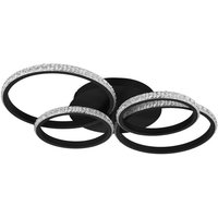 Reality LED-Deckenleuchte mattschwarz Metall B/H/L: ca. 8,5x49,5x65,5 cm von Reality