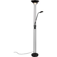 Reality LED-Stehleuchte Spock R42292132 schwarz Metall Glas H/D: ca. 180x25 cm 2 Brennstellen von Reality