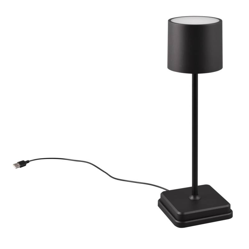 Reality LED-Tischleuchte Fernandez Schwarz Matt Ø 10,5 cm von Reality