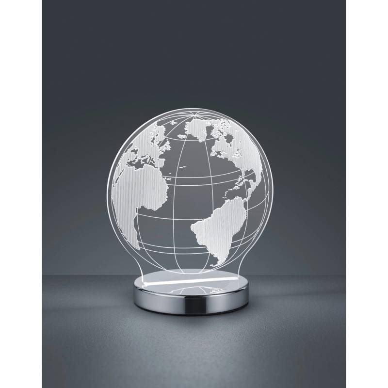 Reality LED Tischleuchte Globe 20 cm x 17,5 cm x 12 cm Chrom von Reality