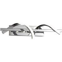 Reality LED-Wandleuchte R22201106 Isabel Chrom Metall B/H: ca. 46x12 cm 1 Brennstellen von Reality
