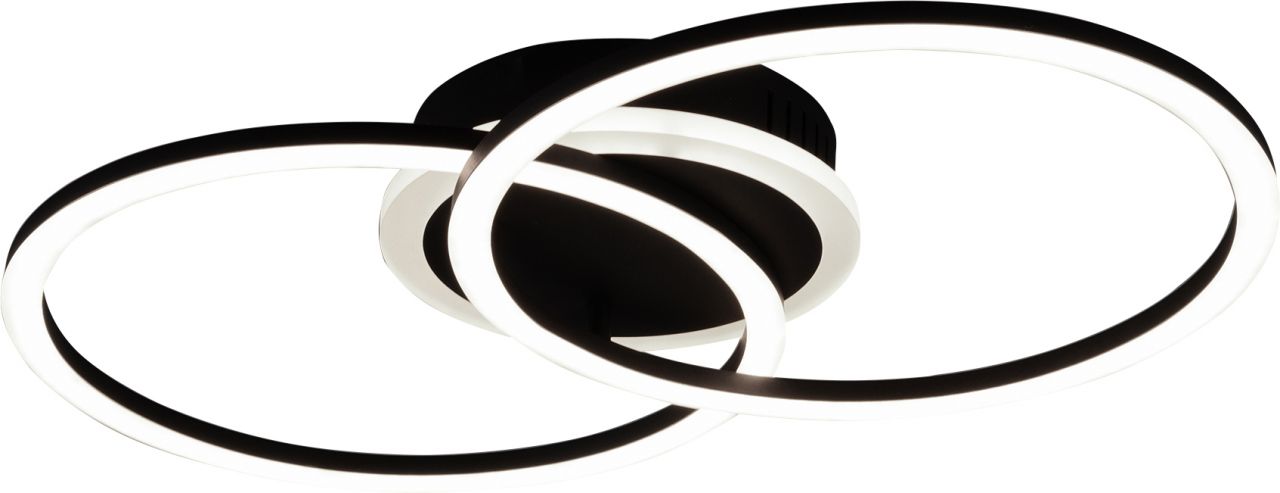 Reality LED Deckenleuchte VENIDA schwarz matt, Acryl weiß Reality LED Deckenleuchte VENIDA schwarz matt, Acryl weiß von Reality