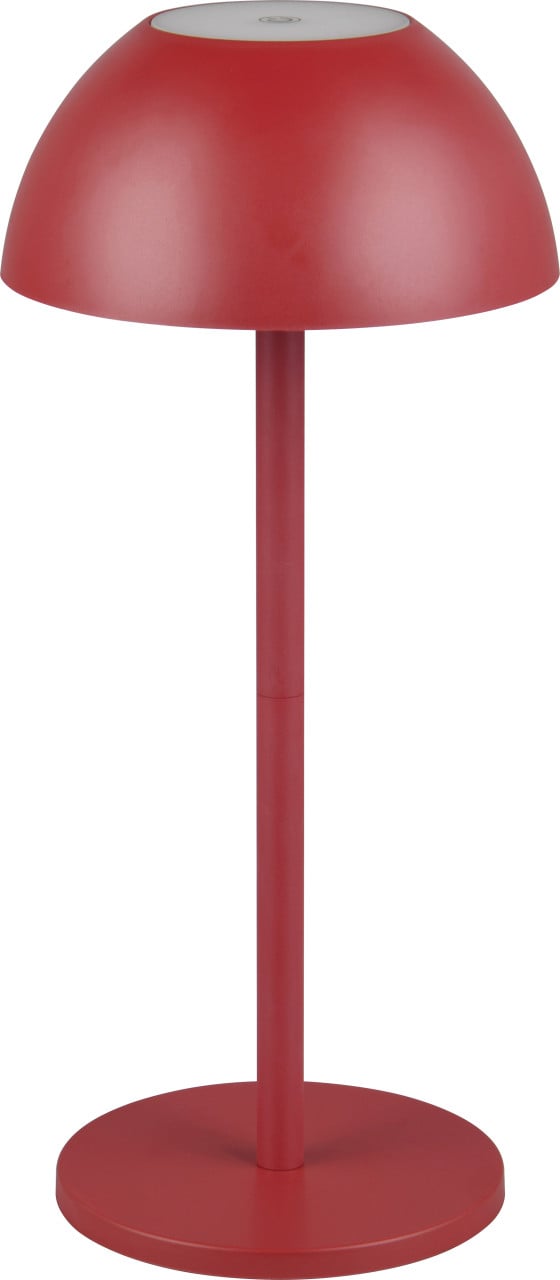 Reality Leuchten LED Akku-Tischleuchte Ricardo rot 30 cm warmweiß von Reality