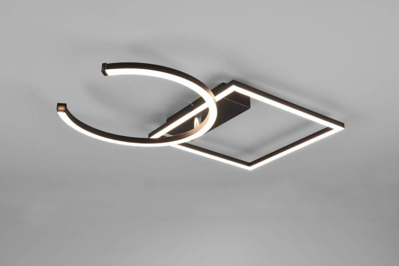 Reality Leuchten LED Deckenleuchte Pivot schwenkbar, schwarz matt von Reality