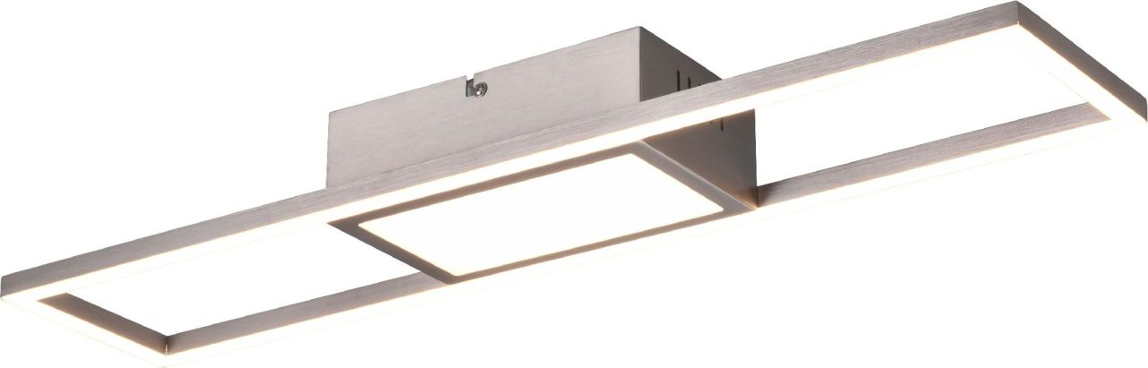 Reality Leuchten LED Deckenleuchte Rigido nickel von Reality