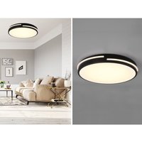 Reality - led Deckenleuchte tacoma Schwarz dimmbar Lichtfarbe einstellbar Ø40cm von Reality
