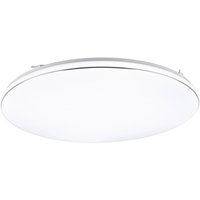 Reality LED-Deckenleuchte weiß Chrom Metall Kunststoff H/D: ca. 5x53 cm von Reality