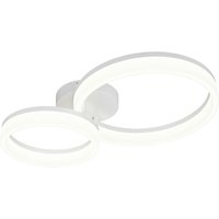 Reality Leuchten LED-Deckenleuchte weiß Metall Kunststoff B/L: ca. 33x51 cm von Reality