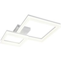 Reality Leuchten LED-Deckenleuchte weiß Metall Kunststoff B/L: ca. 46,5x62 cm von Reality