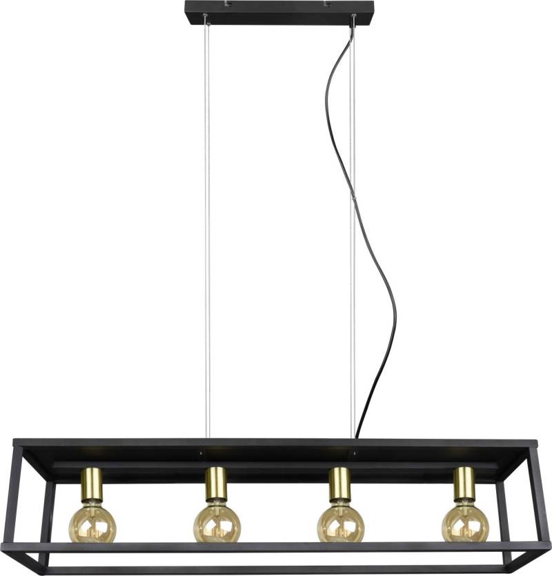 Reality Leuchten Pendelleuchte Vito 4-flg. schwarz matt von Reality