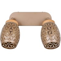 Reality Leuchten Spots kaffee gold Metall B/H/L: ca. 28x27x12 cm E14 2 Brennstellen Reality Leuchten Spots kaffee gold Metall B/H/L: ca. 28x27x12 cm E14 2 Brennstellen von Reality